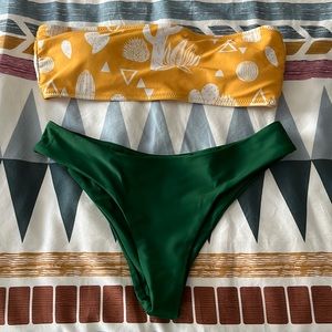 zaful bandeau bikini size small